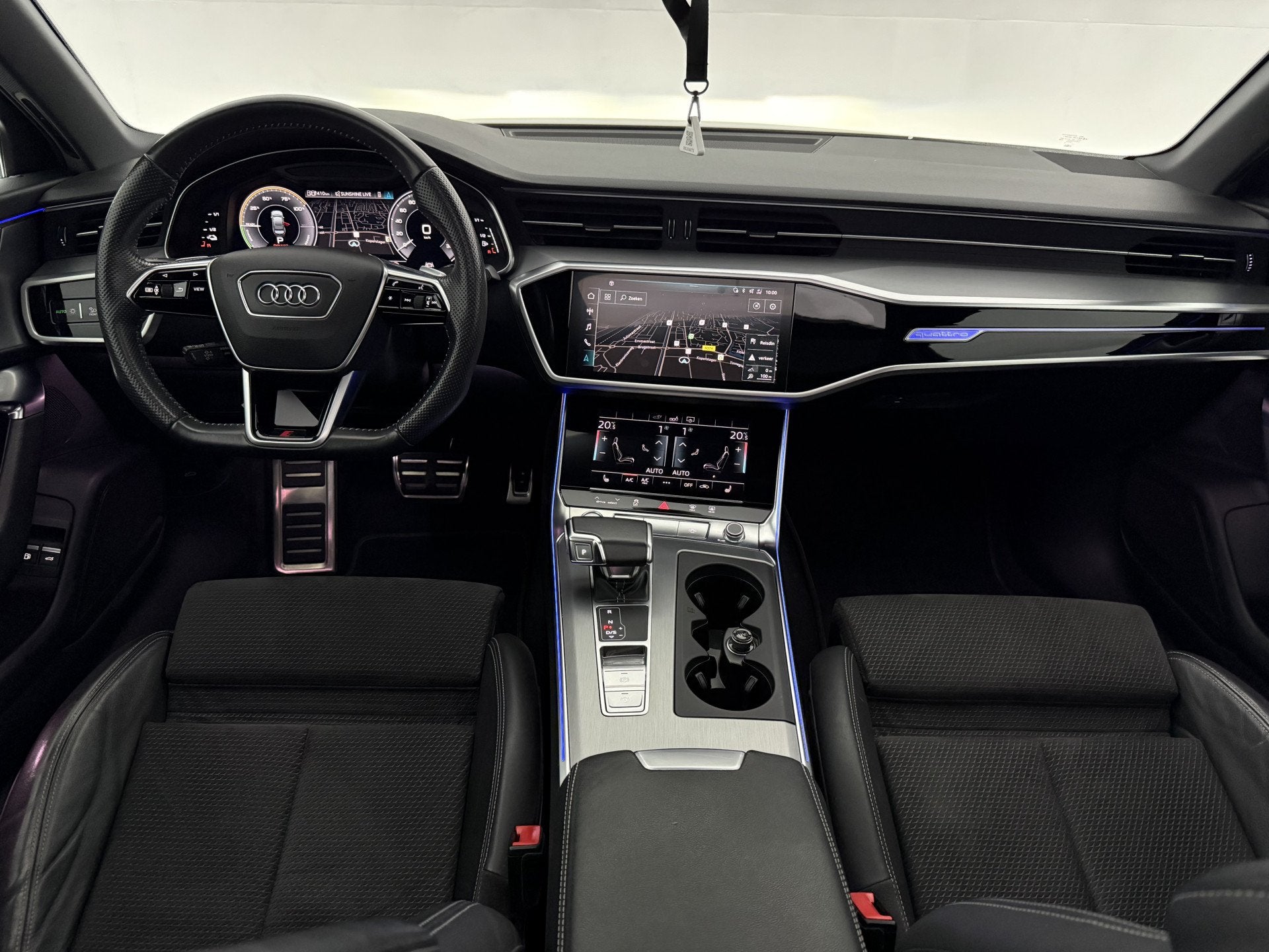 Audi A6 55 TFSI e Quattro S-Line | Pano | Virtual | B&O | Sf, Auto's, Automaat, Gebruikt, Euro 6, Zwart