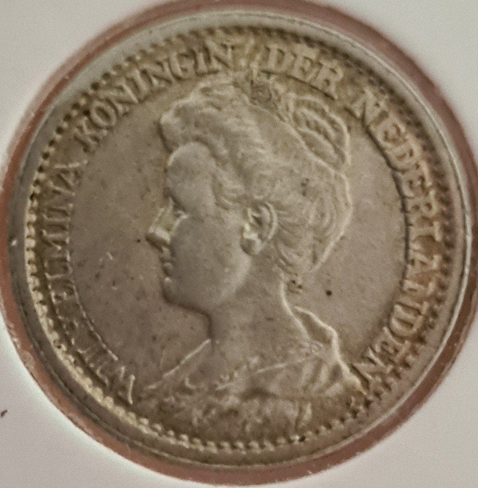 Mooie 25 cent 1919, Postzegels en Munten, Munten | Nederland, Zilver, 25 cent, Ophalen of Verzenden, Koningin Wilhelmina
