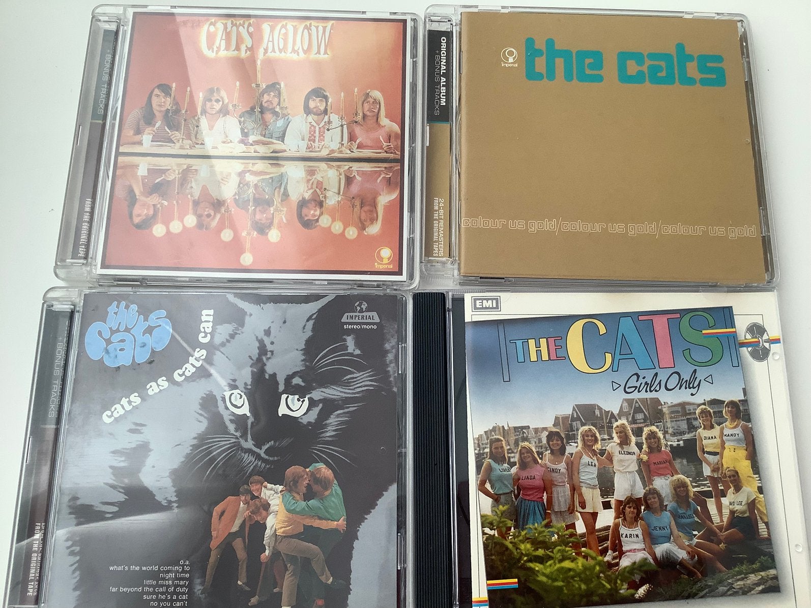 4x The CATS:Aglow/Colour us gold/Cats as cats can/Only girls, Ophalen of Verzenden, Zo goed als nieuw