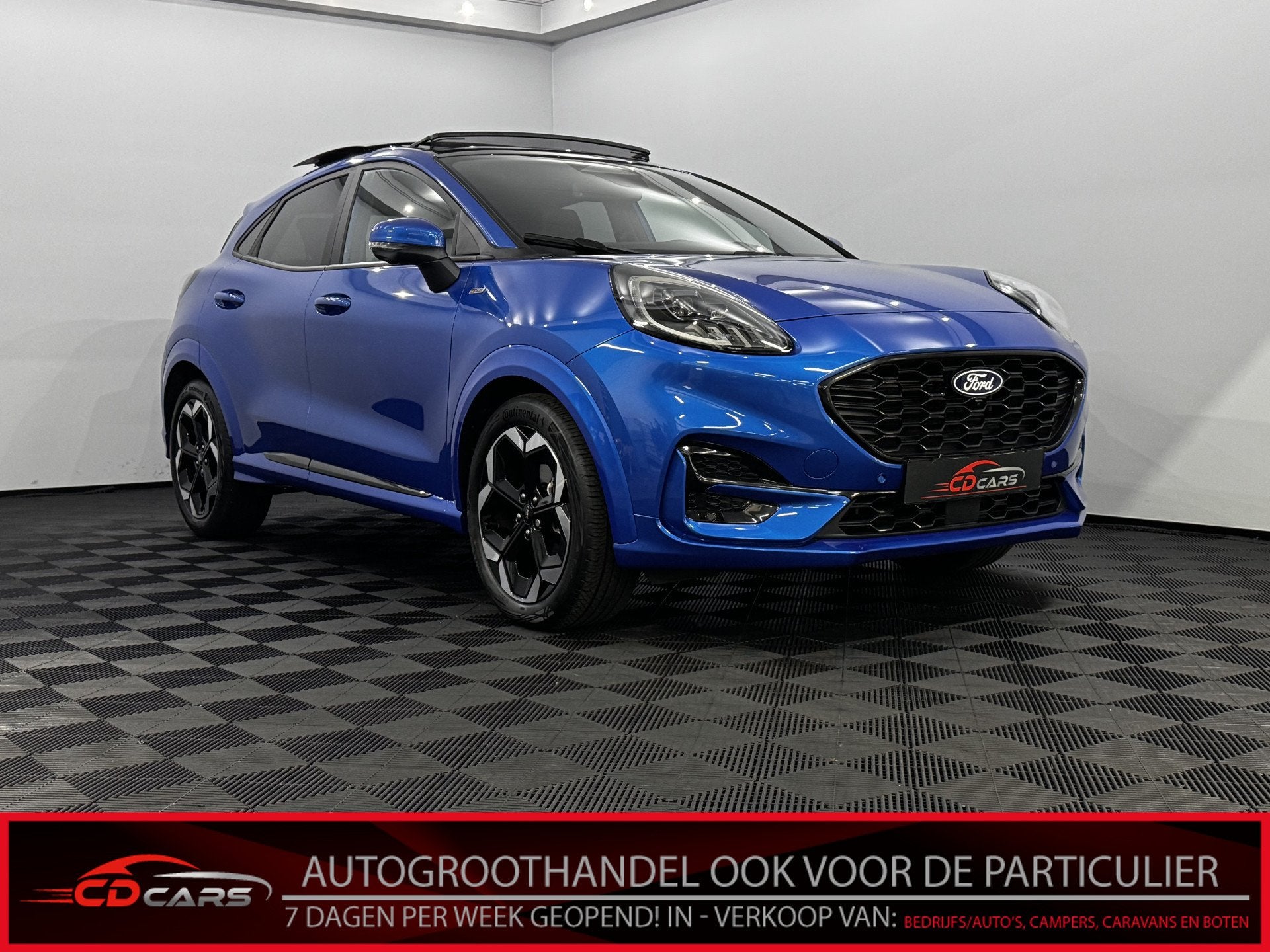 Ford Puma 1.0 EcoBoost Hybrid ST-Line X 155PK Pano, Half led, Auto's, Leder en Stof, Automatische klimaatregeling, Bedrijf, 155 pk