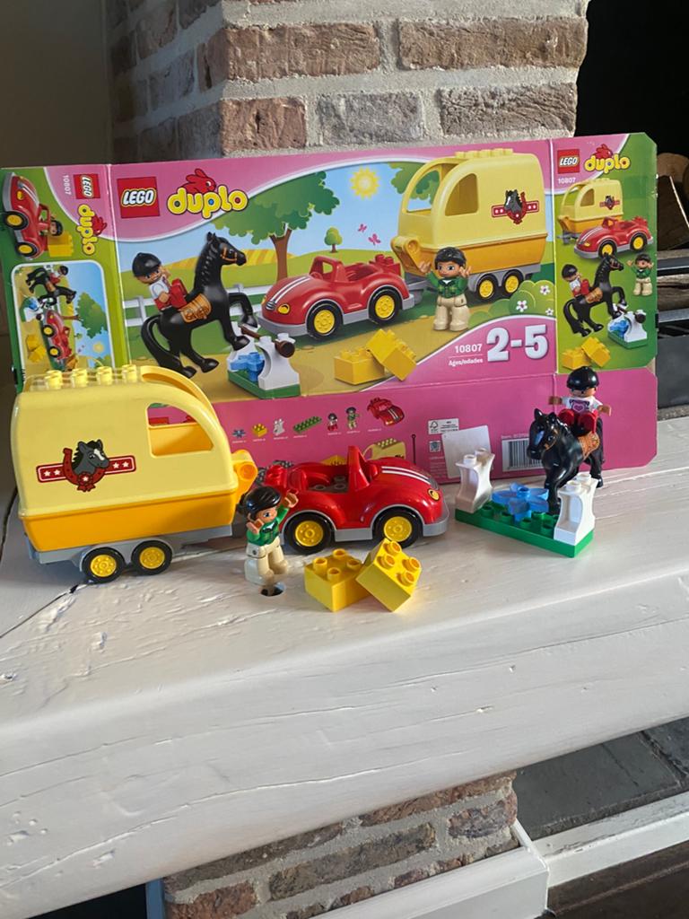 Lego Duplo Paardentrailer 10807, Gebruikt, Overige thema's, Ophalen of Verzenden, Compleet