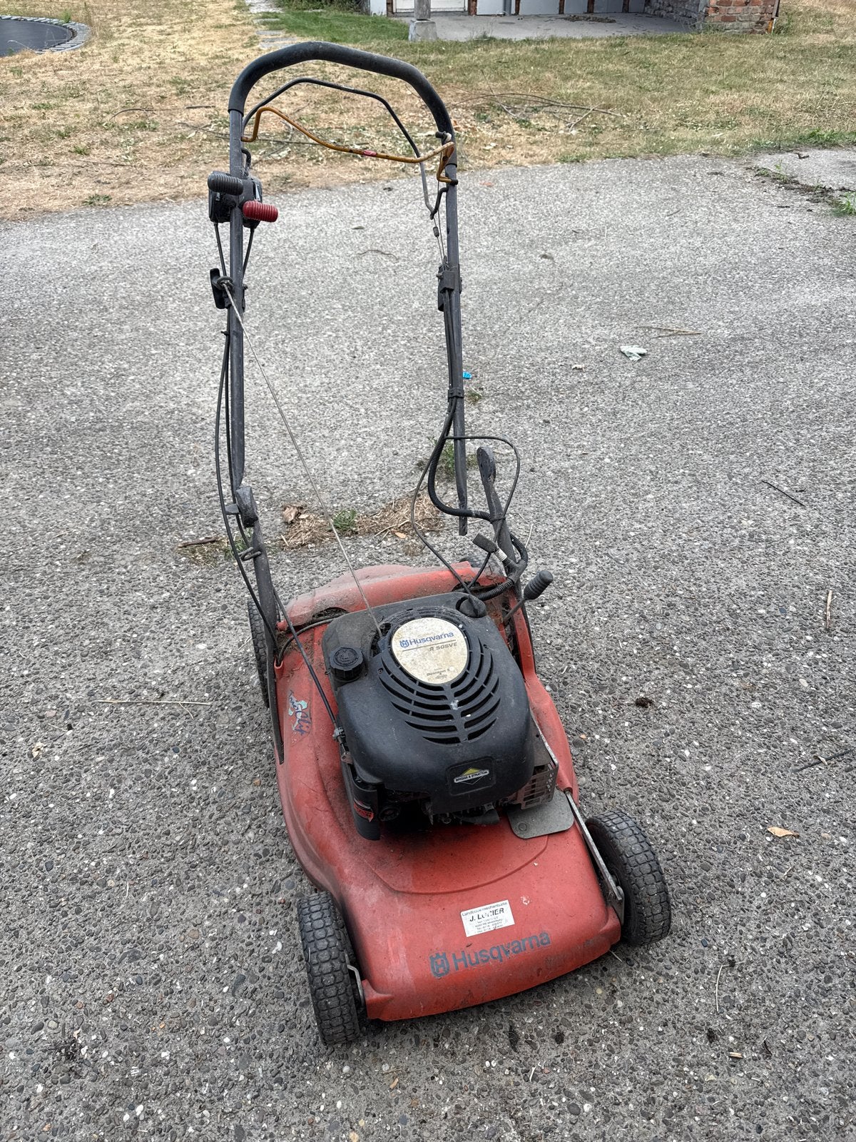 Husqvarna R 50SVE Benzine Grasmaaier, Cirkelmaaier, Gebruikt, Elektrische starter, Ophalen of Verzenden