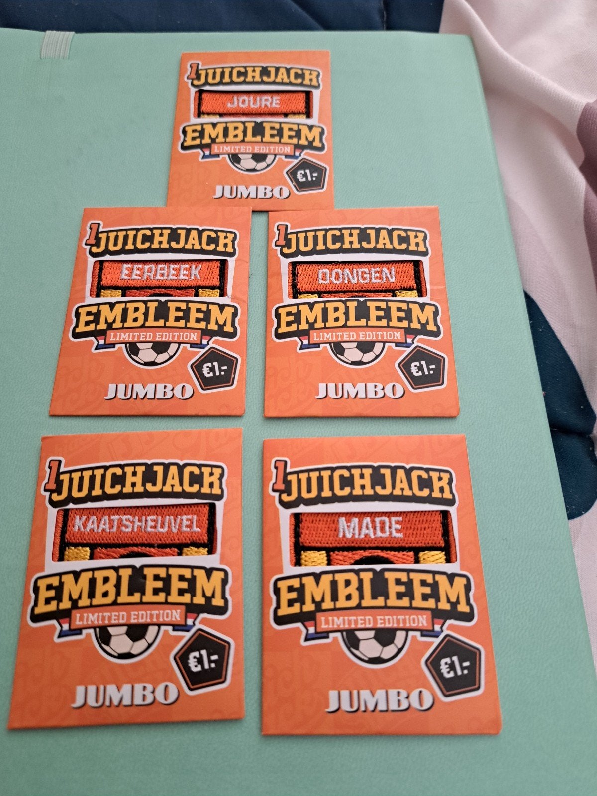 jumbo  stads en plaats embleems ruilen voor, Ophalen of Verzenden