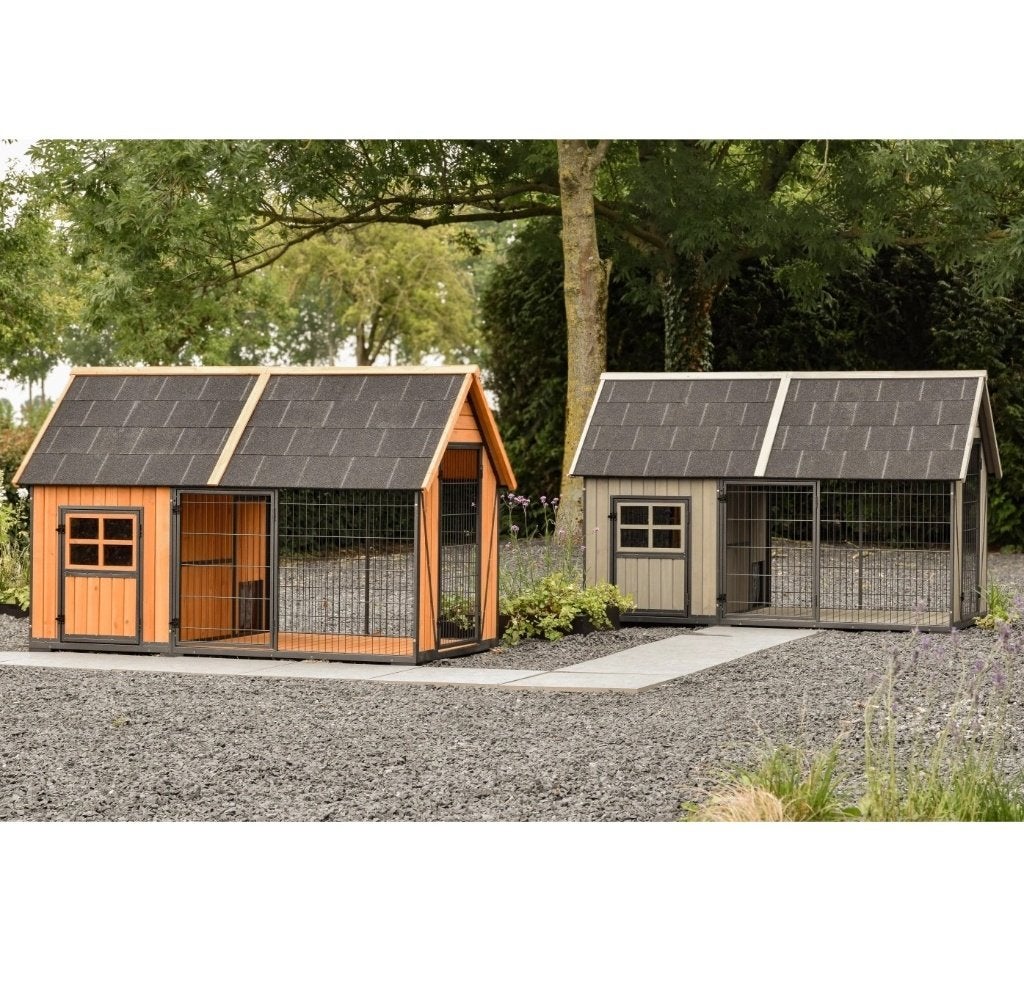NIEUW Hondenvilla Hondenhok Danielle + Overdekte Ren & Raam, 110 cm of meer, 100 cm of meer, Ophalen of Verzenden, Nieuw