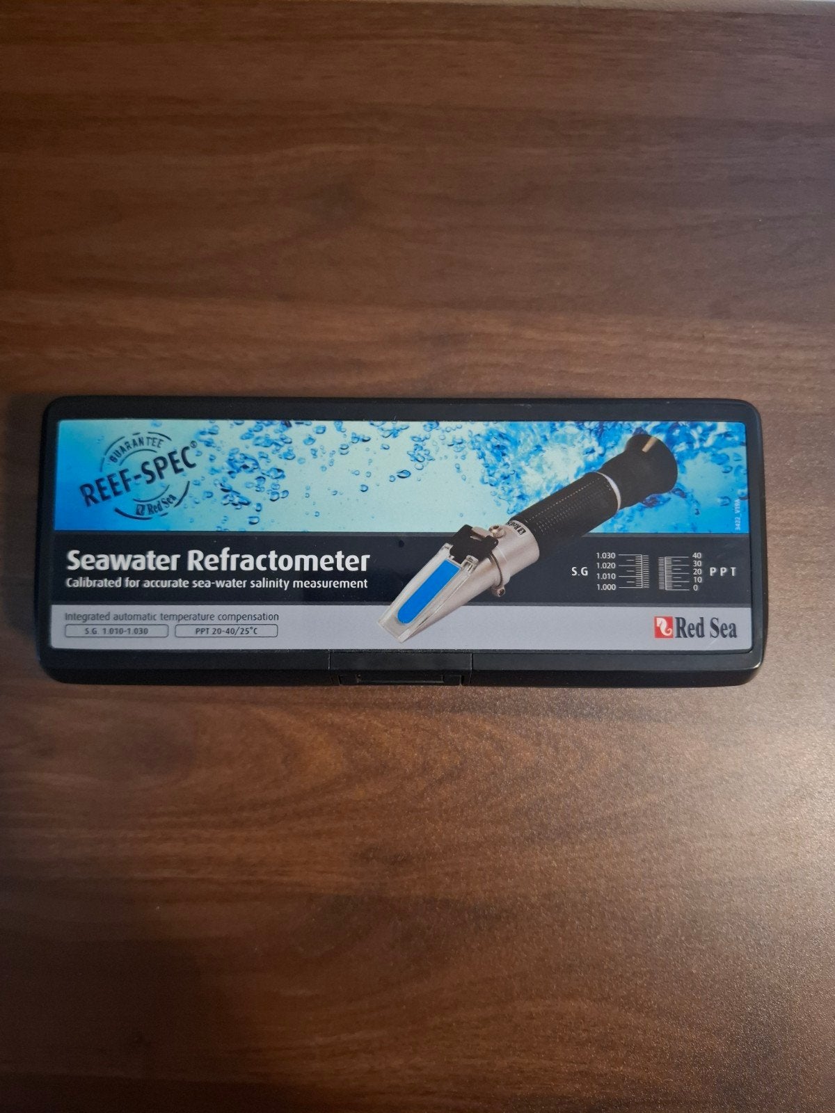 Red Sea Refractometer, Ophalen, Leeg aquarium