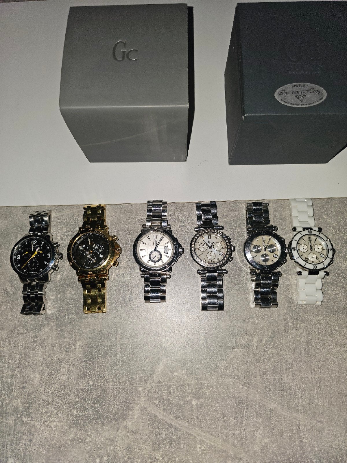 Gues collection, Staal, Staal, Polshorloge, Zo goed als nieuw