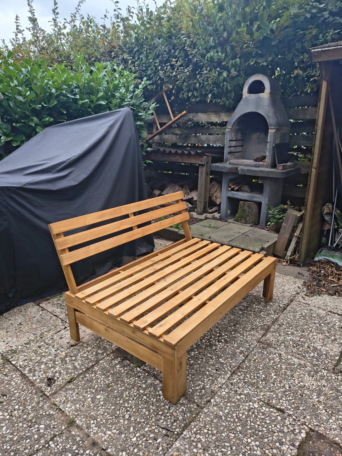 Pallet bank met kussens, Ophalen, Nieuw, Hout
