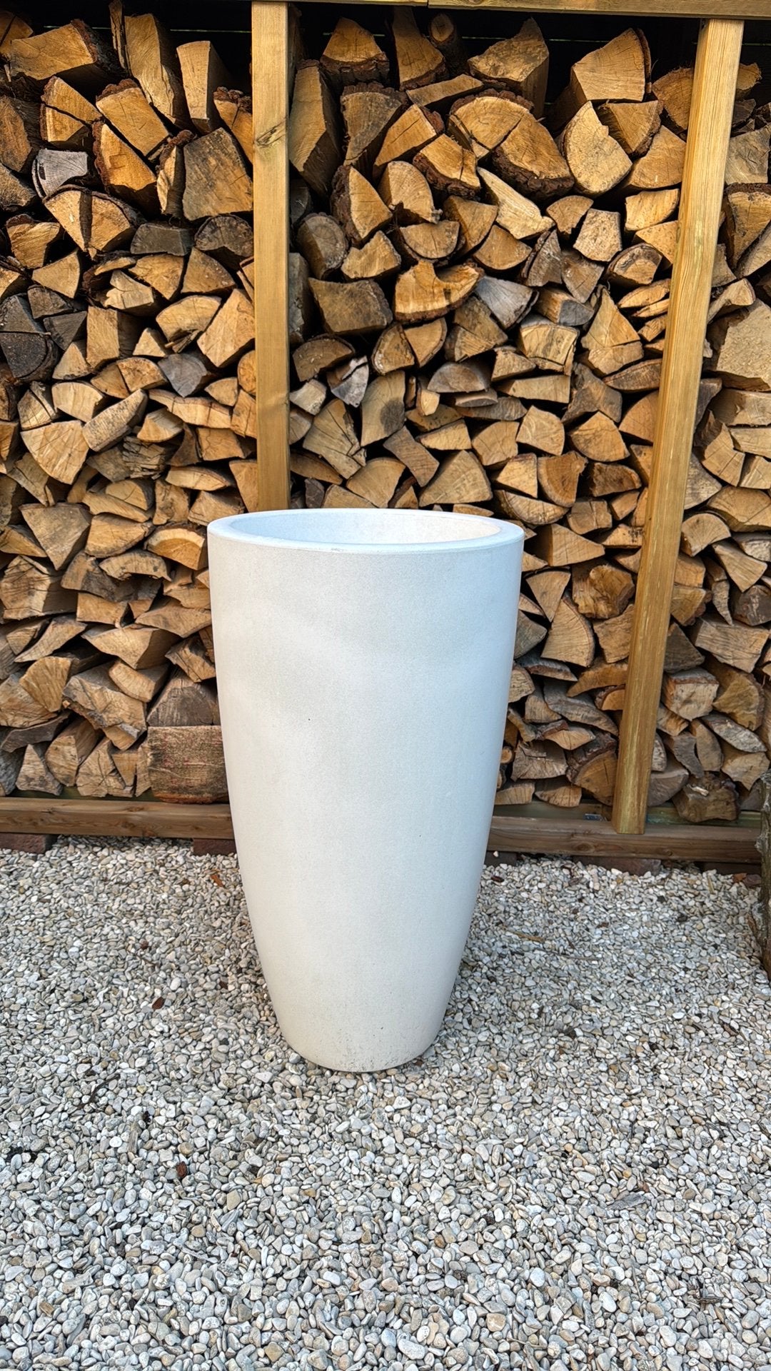 Plastic planten bak, Tuin en Terras, Ophalen, Kunststof, Gebruikt, Rond