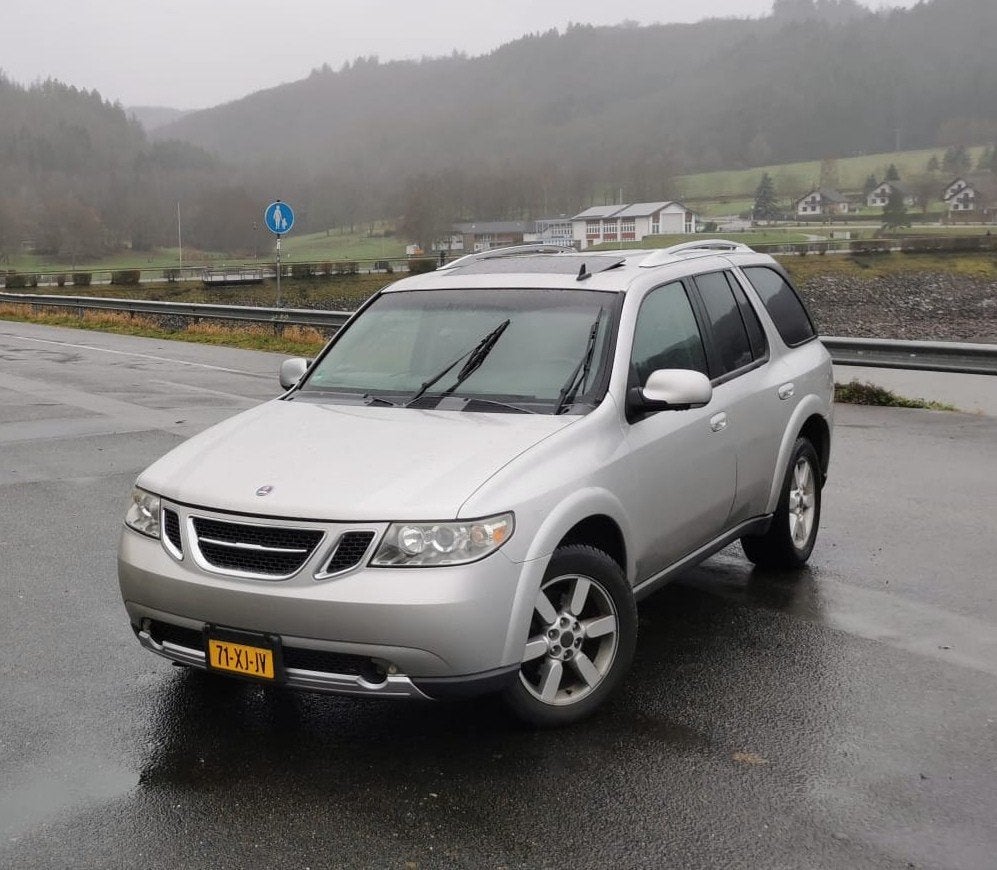 Saab 9-7X 9-7X 2009 Grijs lpg, Auto's, 4128 cc, 138 €/maand, 2500 kg, Origineel Nederlands