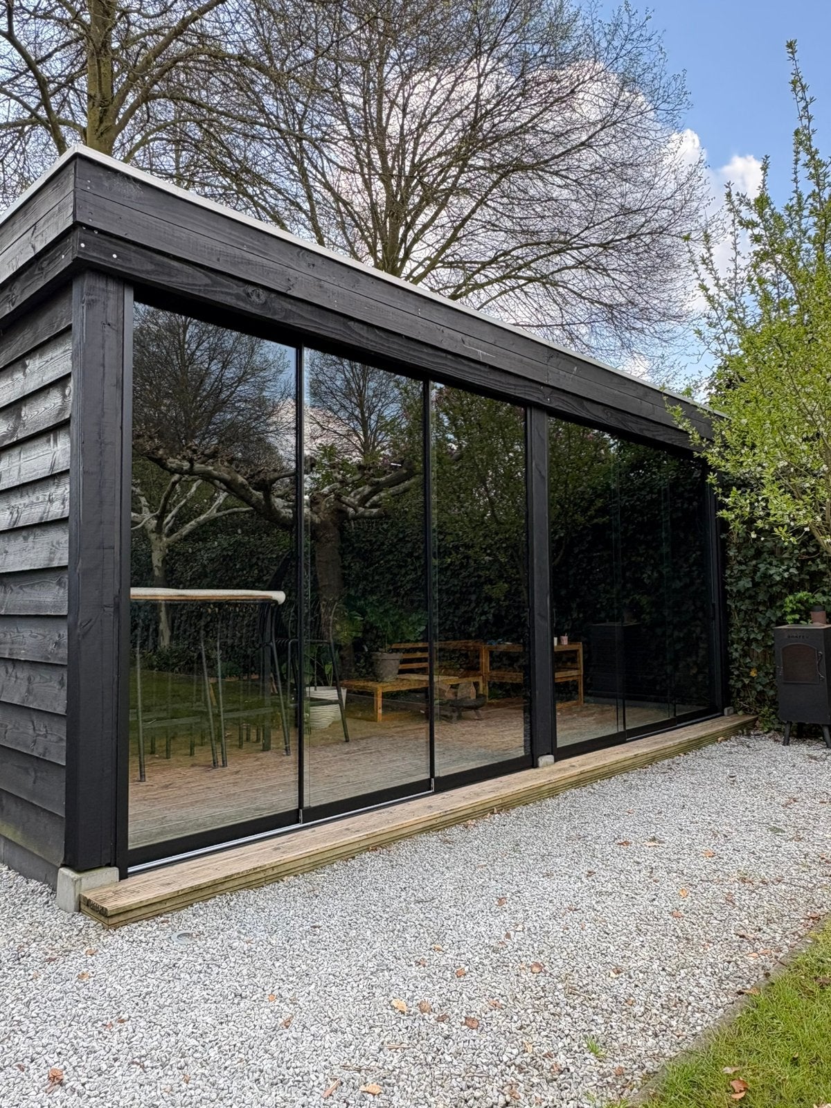 Glazen schuifwanden inc. montage, Ophalen, Nieuw, Veranda