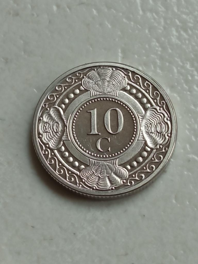 Nederlandse Antillen 10 cent 2010., Postzegels en Munten, Munten | Amerika, Ophalen of Verzenden, Noord-Amerika, Losse munt