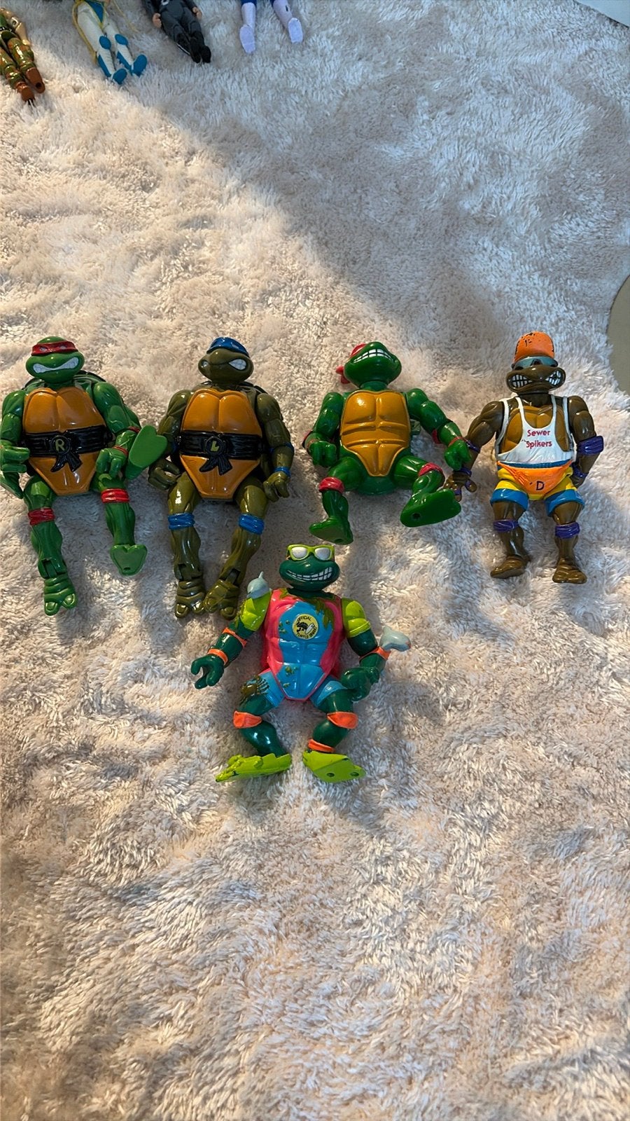Vintage TMNT Actiefiguren Collectie - Playmates Toys, Ophalen of Verzenden, Gebruikt