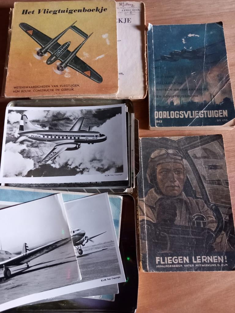 Vintage Vliegtuigboeken & Foto's - Historische Luchtvaart, Boeken, Ophalen, Gelezen, Algemeen, Diverse