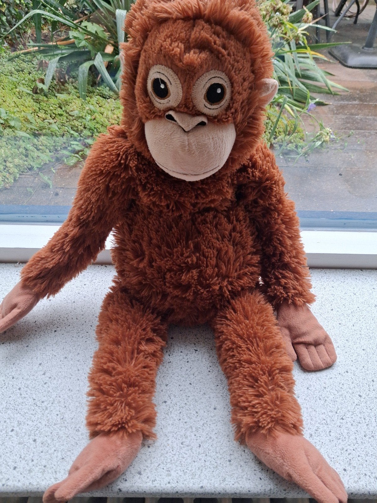 Aap Orang Oetan van IKEA Djungelskog meet ca 62 cm, IKEA, Ophalen of Verzenden, Zo goed als nieuw, Middelgroot (20 tot 80 cm)