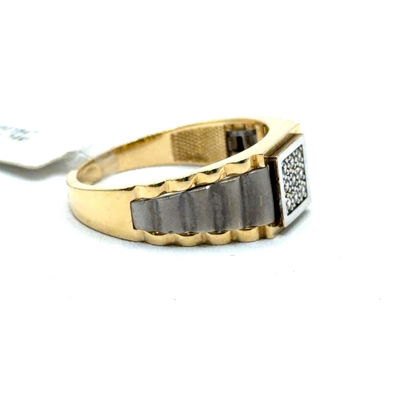 Gouden heren ring 14karaat, 19 tot 20, Nieuw, Ophalen of Verzenden, W