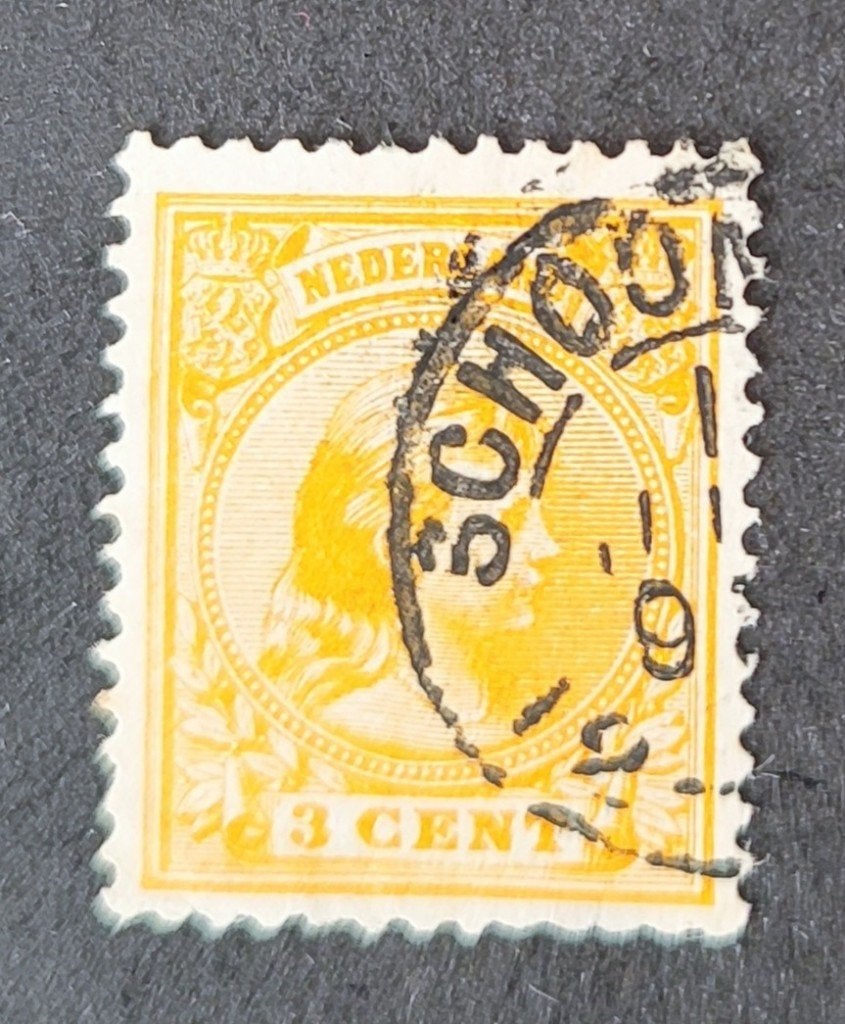 nederland nvph 34 (Schoonhoven), Postzegels en Munten, Ophalen of Verzenden, T/m 1940, Gestempeld