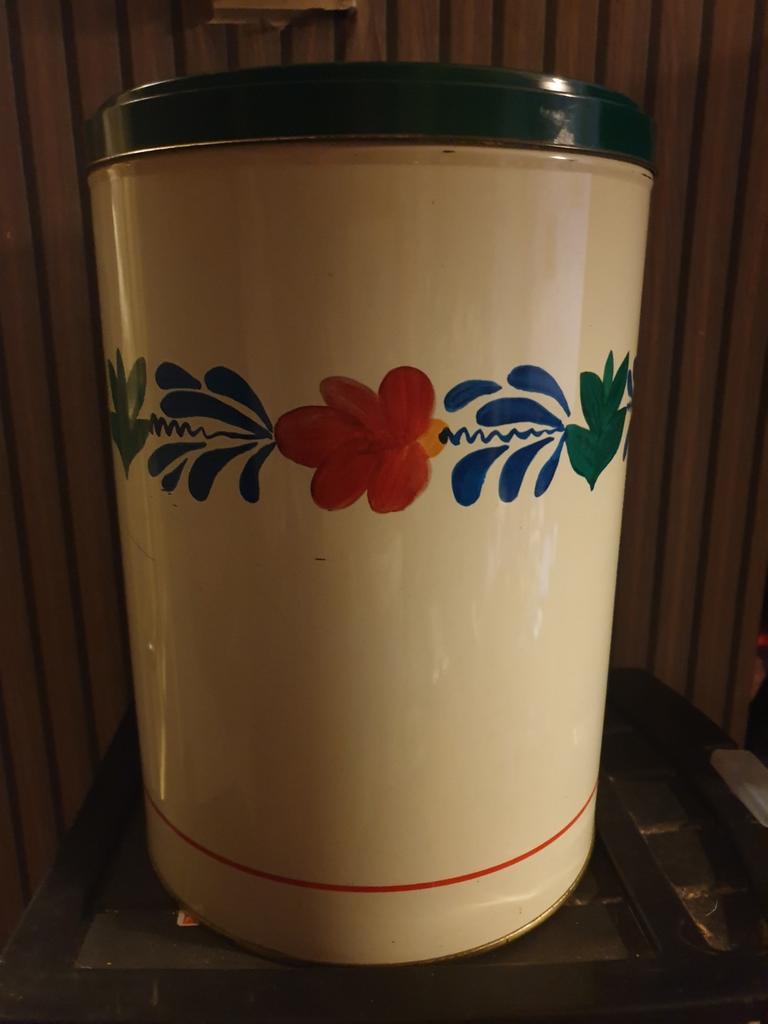 Groot boerenbont blik, Verzamelen, Blikken, Ophalen, Gebruikt, Overige