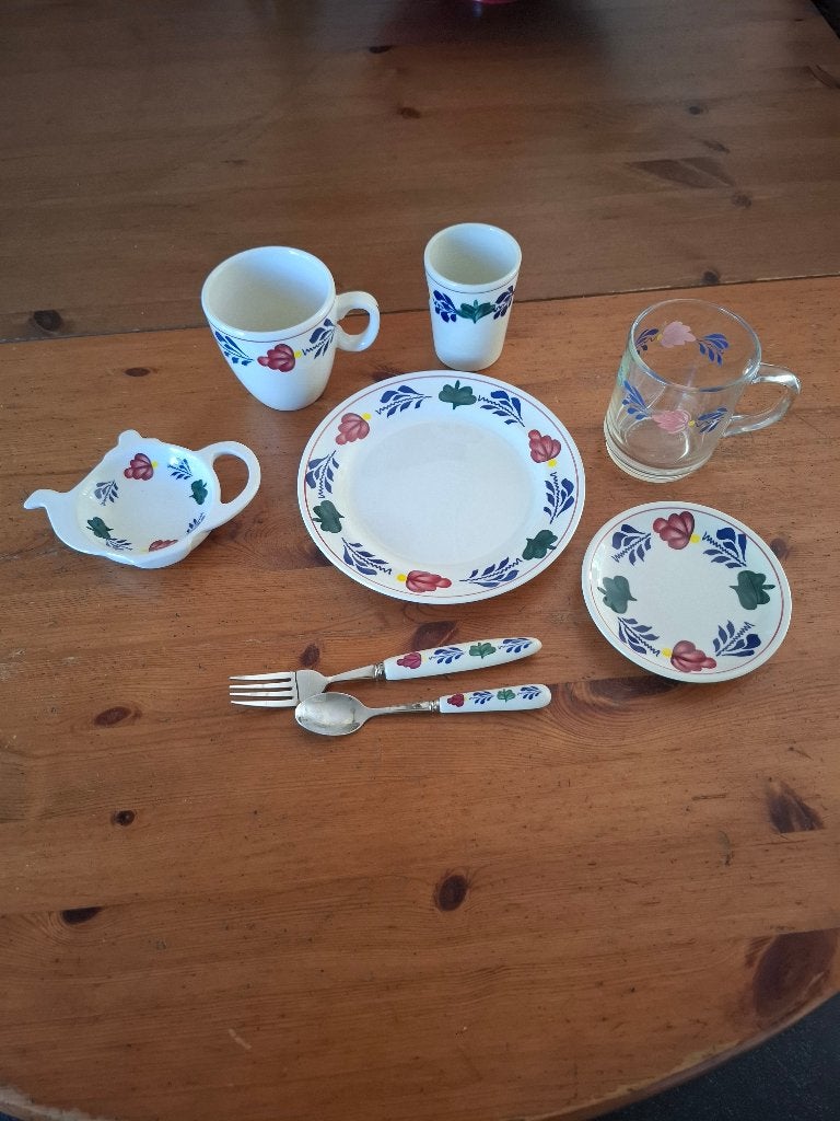 Boerenbont koffie/thee, Huis en Inrichting, Gebruikt, Landelijk/Boerenbont, Aardewerk, Mok