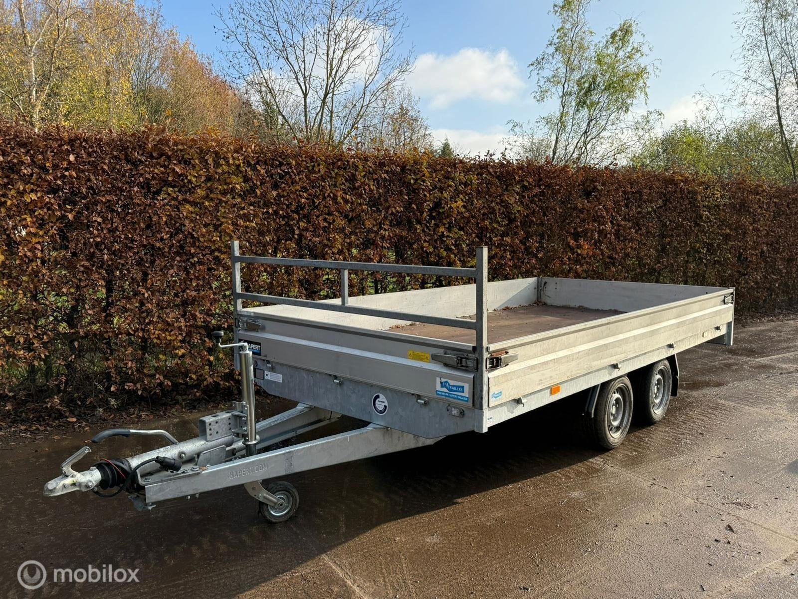 Hapert plateauwagen, 405x200cm, 3500kg, Auto diversen, Aanhangers en Bagagewagens