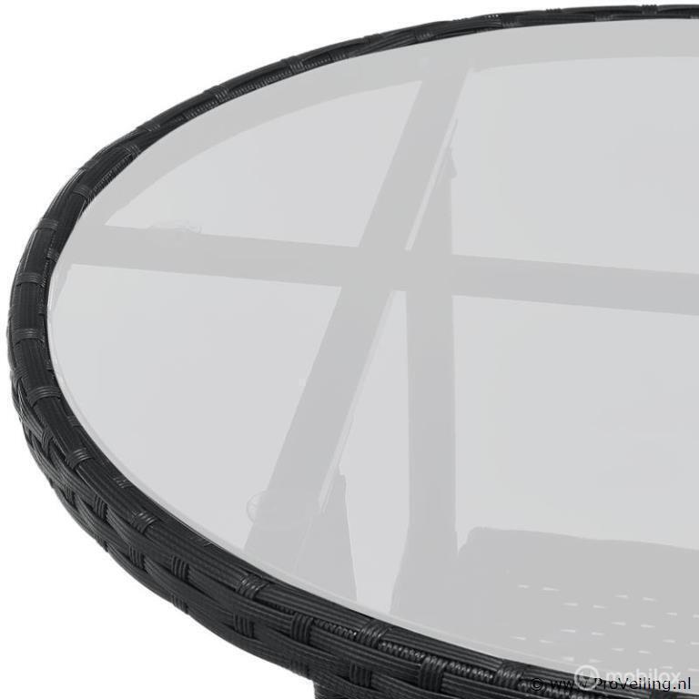 Online Veiling: Polyrotan balkonset Bayamo 3-delig, Tuin en Terras, Tuinsets en Loungesets, Nieuw