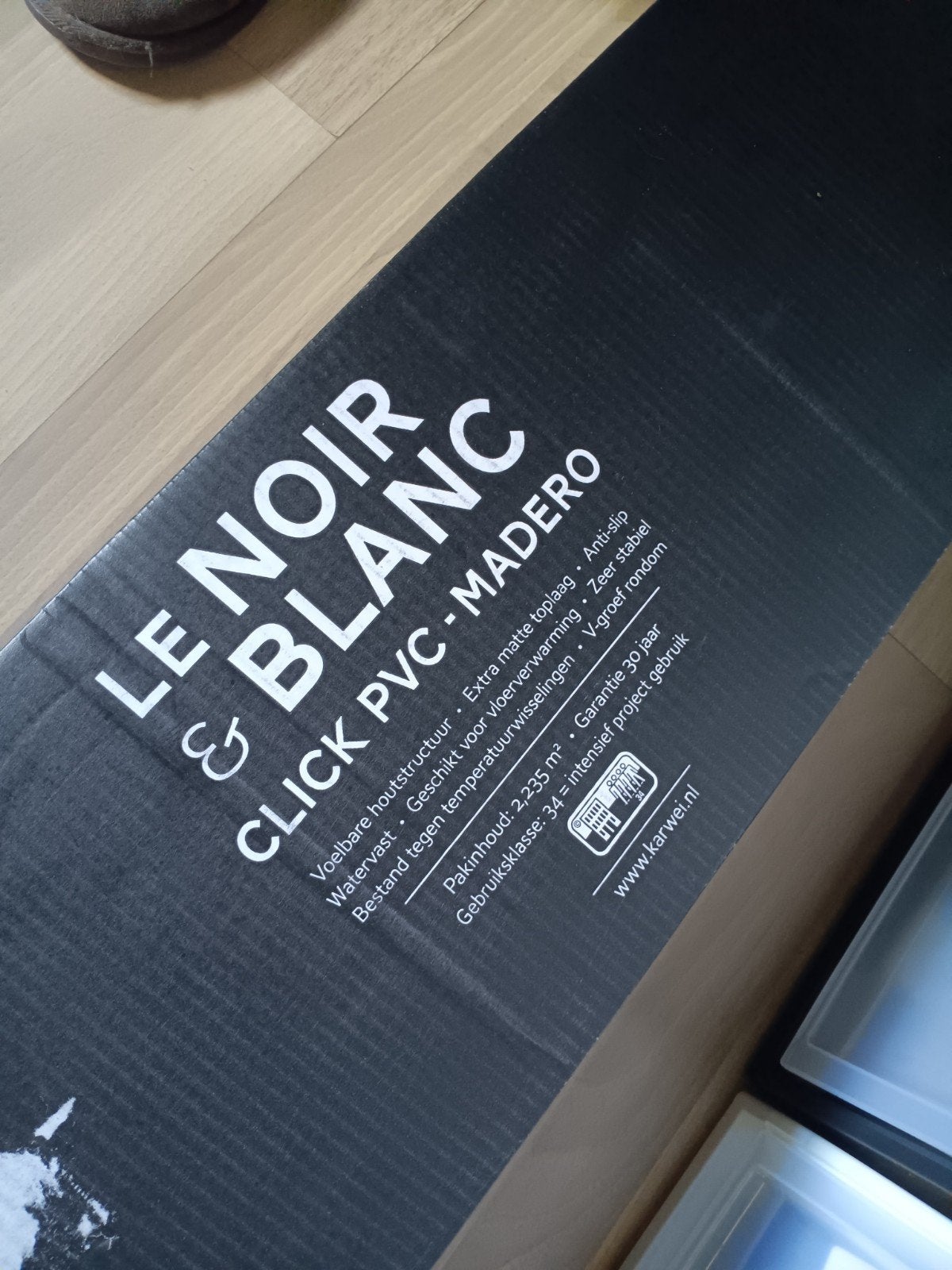 Le Noir & Blanc Click PVC Vloer - Madéro Grijs Eiken, Huis en Inrichting, Ophalen, Overige typen, Nieuw, Grijs