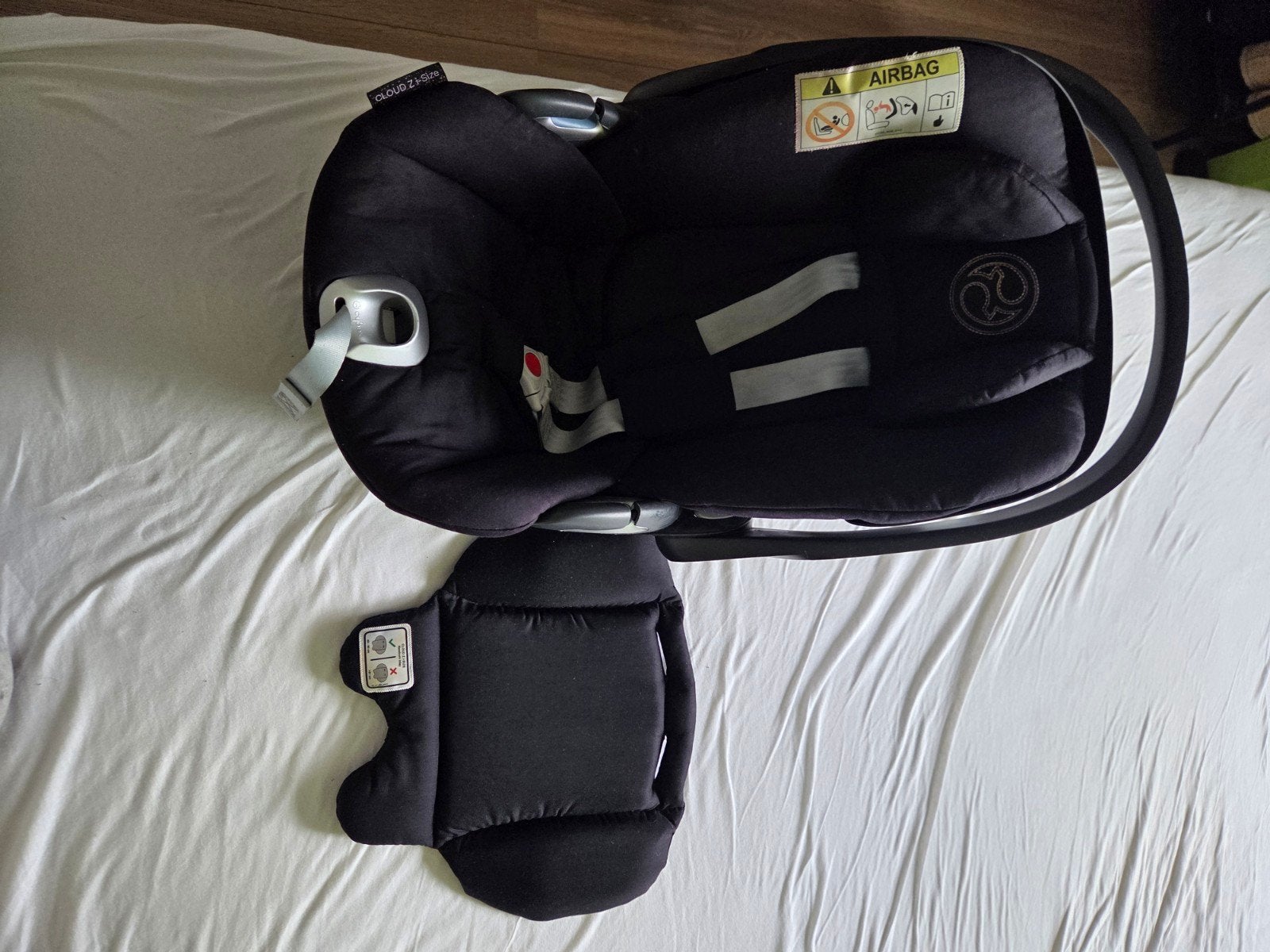Cybex Cloud Z I-Size platinum autostoel met en/of zonder bas, Zo goed als nieuw, Isofix, 0 t/m 13 kg, Ophalen