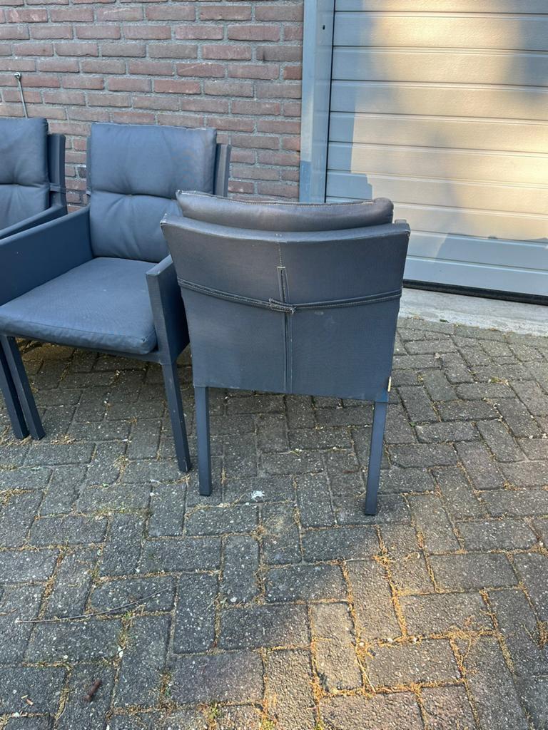 6 Kwaliteit LIFE Tuinstoelen, Ophalen, Zo goed als nieuw, Aluminium