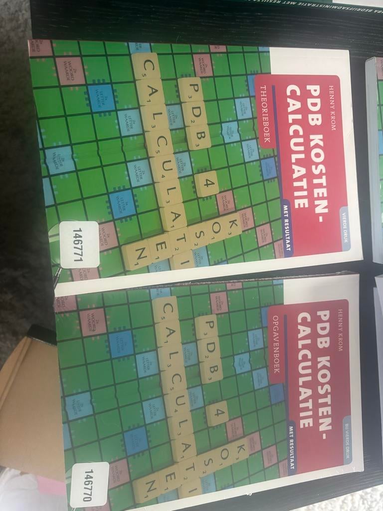 PDB Kosten-Calculatie Theorieboek & Opgavenboek, Boeken, Ophalen of Verzenden, Gamma, Zo goed als nieuw, MBO