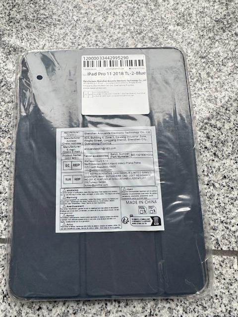 Ipad Pro 11 2018 blauwe hoes, Ophalen of Verzenden, Nieuw, 11 inch, Bescherming voor- en achterkant
