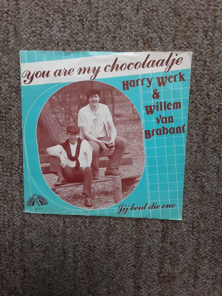 Harry Werk&Willem van Brabant you are my chocolaatje, Originele persing, 7 inch, 1980 - 1989, Ophalen of Verzenden