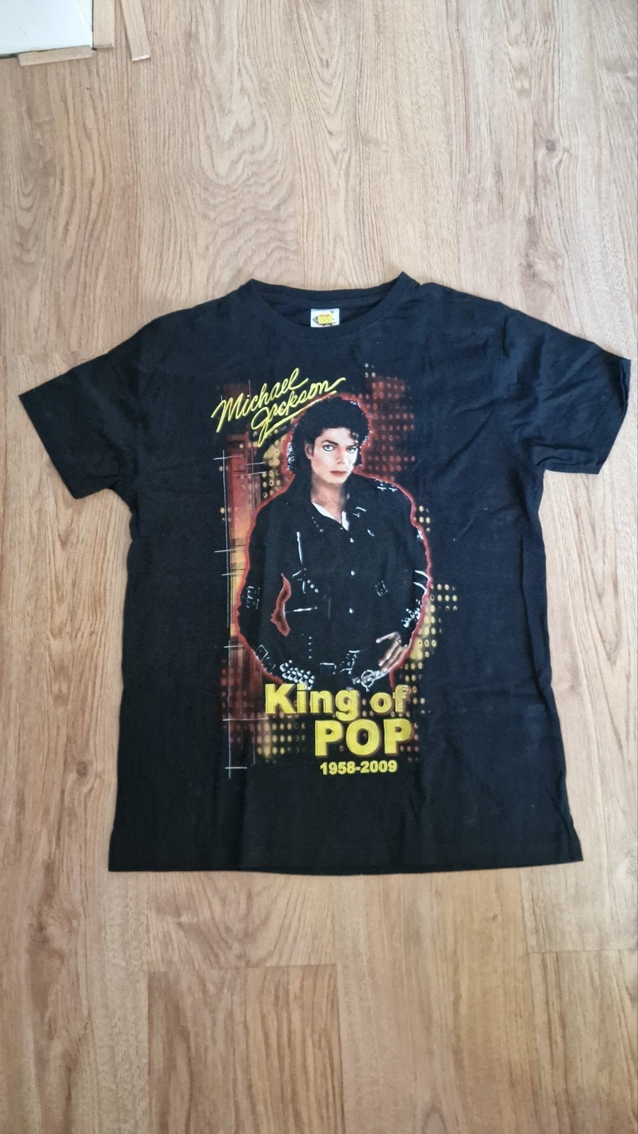 Michael Jackson King of Pop T-shirt Maat M, Verzenden, Kleding