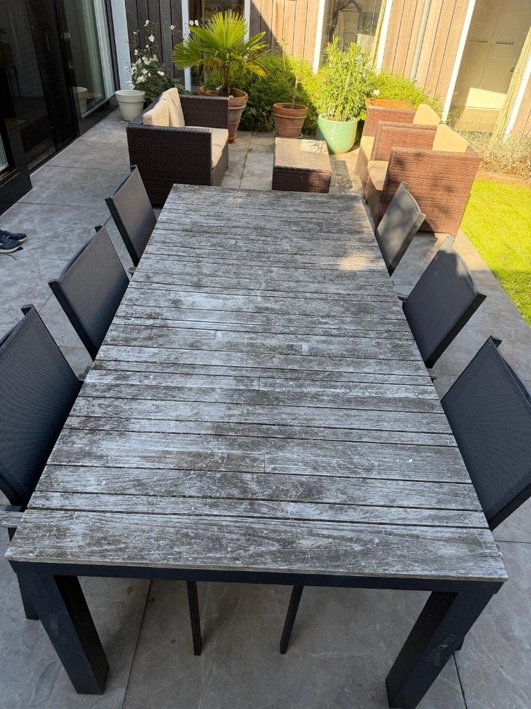Tuin Diningset, Ophalen, Gebruikt, 6 zitplaatsen, Teakhout