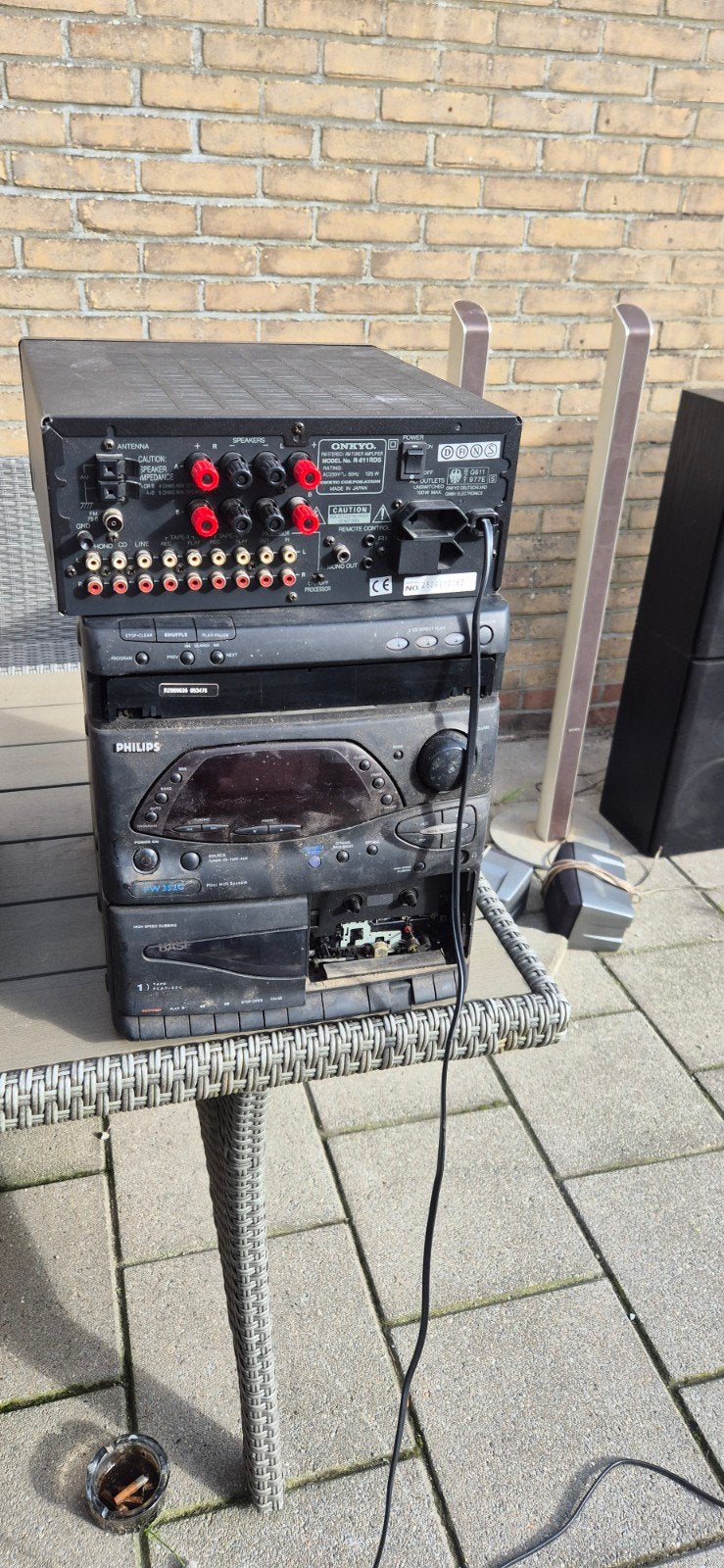 Onkyo en Philips versterkers, Audio, Tv en Foto, Ophalen, Gebruikt, 120 watt of meer, Stereo