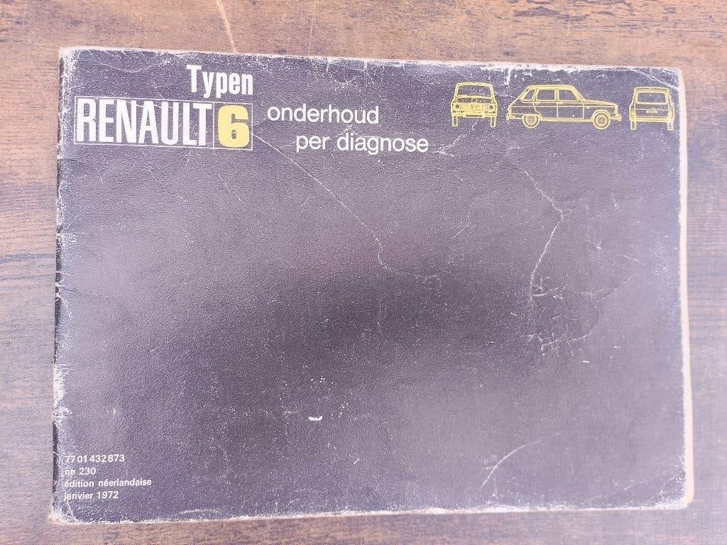 Instructieboekje - handleiding - onderhoudsboekje Renault 6, Auto diversen, Handleidingen en Instructieboekjes, Ophalen of Verzenden