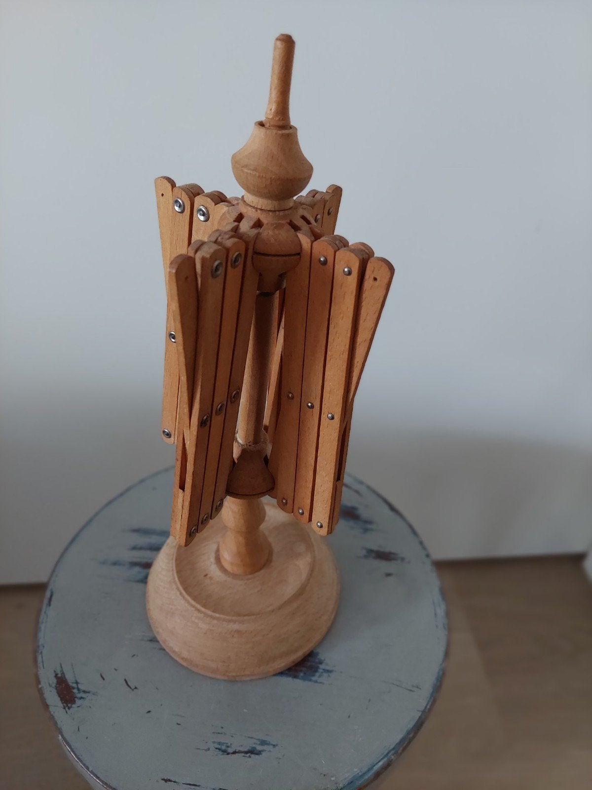 Vintage houten wolwinder voor breien en haken, Ophalen of Verzenden, Gebruikt, Breien, Machine