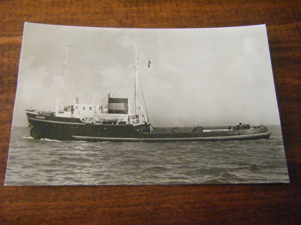 J41 - Schip - Sleepboot Humber - Mooi/Oud, Ophalen of Verzenden, Gebruikt, Kaart, Foto of Prent