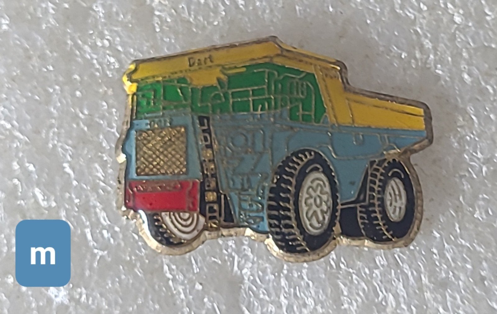 Vintage Dart Kiepwagen Pin - Transport Verzameling, Verzenden