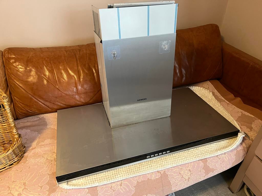 Siemens Afzuigkap 90cm breed - Zo goed als nieuw, Ophalen, Zo goed als nieuw, Inbouw, Wandschouwkap