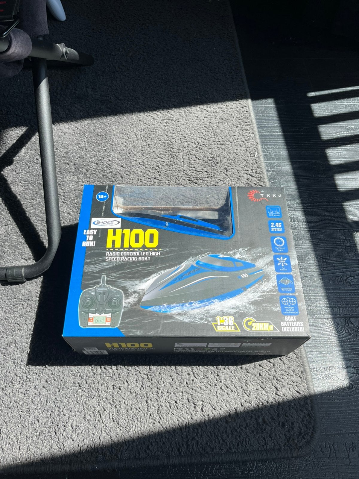 Super snelle Rc boot h100, Ophalen of Verzenden, Zo goed als nieuw, 1:32 tot 1:50
