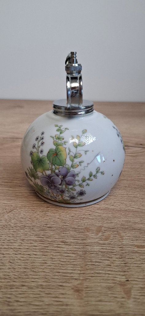 Vintage porseleinen plantenspuit floraal motief, Antiek en Kunst, Ophalen of Verzenden