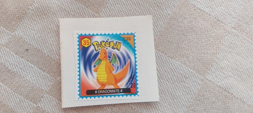 pokemon postzegel zeldzaam gelimiteerd Dragonite, Ophalen of Verzenden, Nieuw, Overige typen