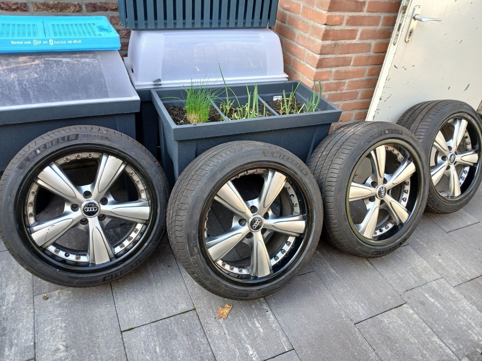 18 inch wielen met zgan banden, Ophalen