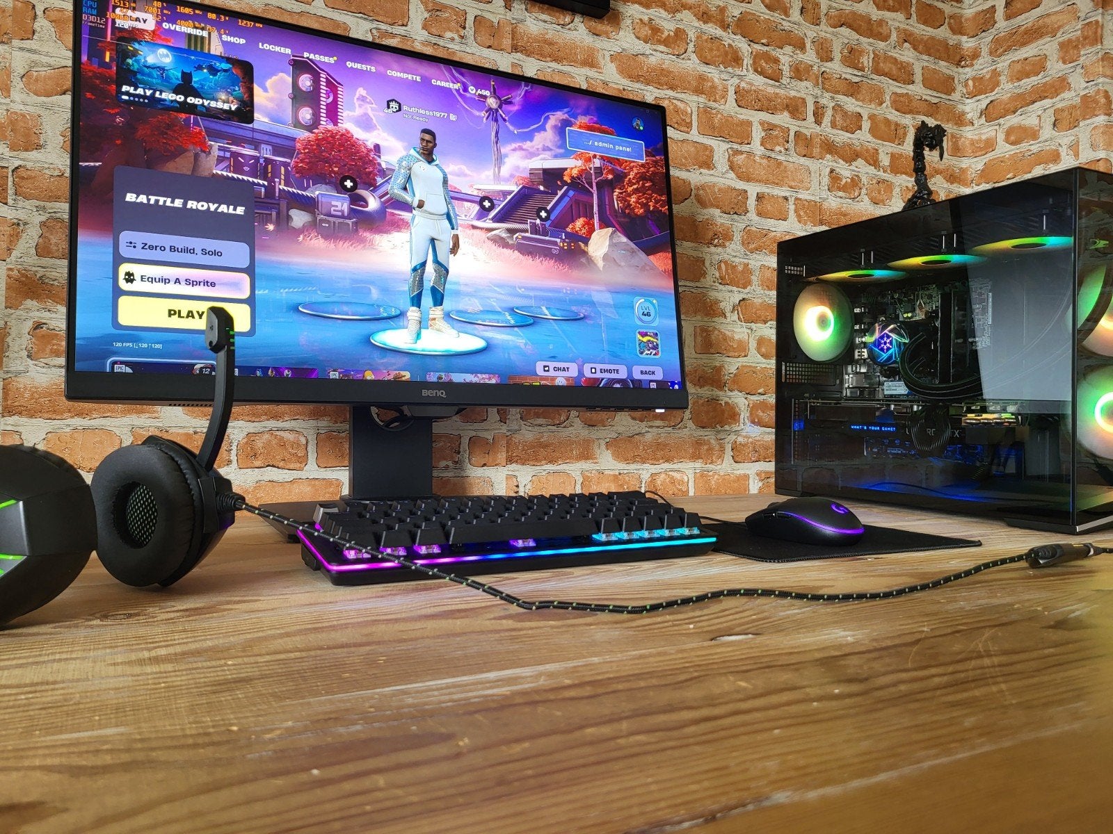 Gaming Setup i7/RTX2070S/16gb/27”/Headset/Keyboard/Muis, Computers en Software, Desktop Pc's, Virtual Reality, Zo goed als nieuw