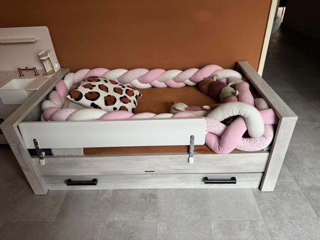 Peuterbed/ ledikant kidsmill sem nautic 70x140, Ophalen, 70 tot 85 cm, 140 tot 160 cm, Zo goed als nieuw