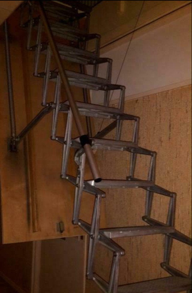 Zoldertrap / Schaartrap - 270cm, 10 treden, gebruikt, Ophalen, Gebruikt, Trap, Opvouwbaar of Inschuifbaar