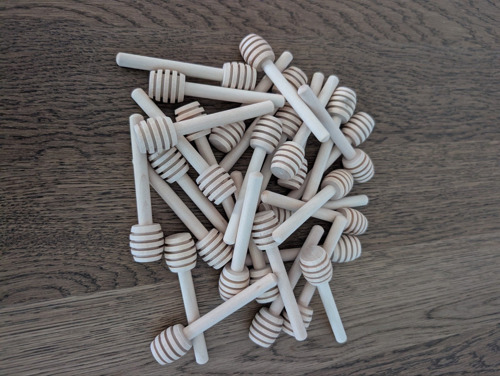 30x Houten Honinglepel (honing drizzler), Overige typen, Hout, Nieuw, Ophalen of Verzenden