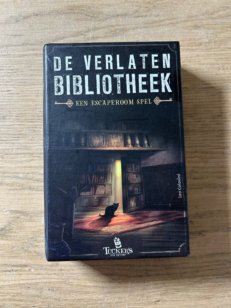 De Verlaten Bibliotheek Escaperoom Spel, Ophalen of Verzenden, Zo goed als nieuw