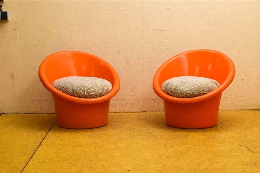 2 stuks Kuipstoelen 50046, Huis en Inrichting, Gebruikt, Wit, Ophalen of Verzenden, Stof