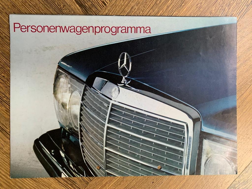 Brochure personenwagen programma Mercedes-Benz 1977, Boeken, Auto's | Folders en Tijdschriften, Zo goed als nieuw, Mercedes, Ophalen of Verzenden