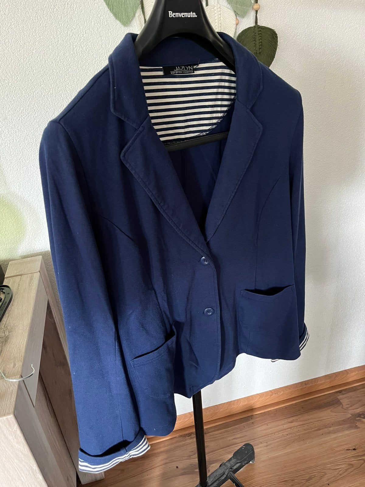 Dames net jasje XL/XXL, Ophalen of Verzenden, Zo goed als nieuw, Maat 46/48 (XL) of groter, Blauw